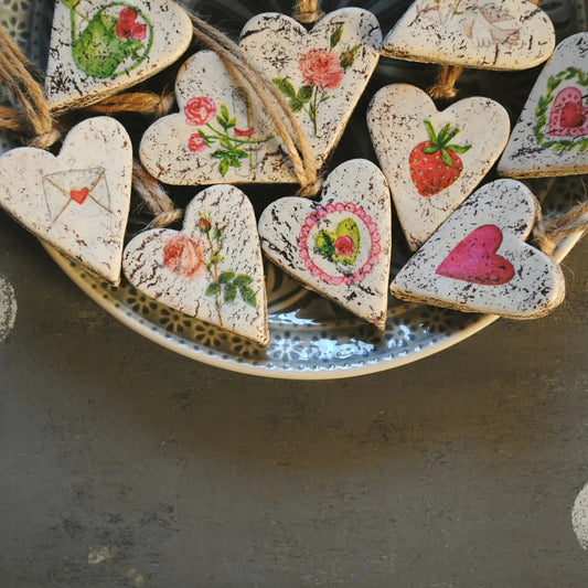Garden Heart Ornaments - HH7 - The Hare and the Moon