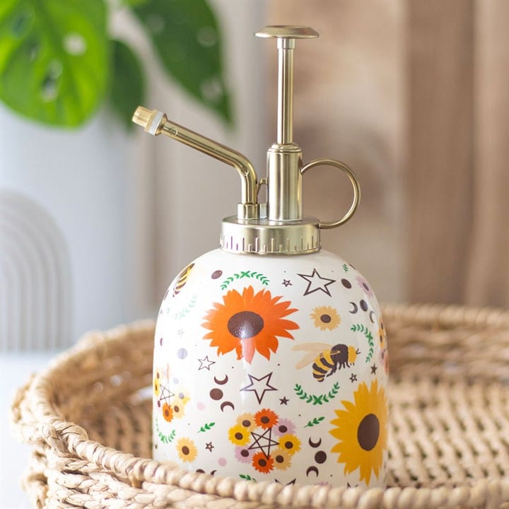 Jones Home & Gift Garden Ornaments SUMMER SOLSTICE PRINT CERAMIC PLANT MISTER