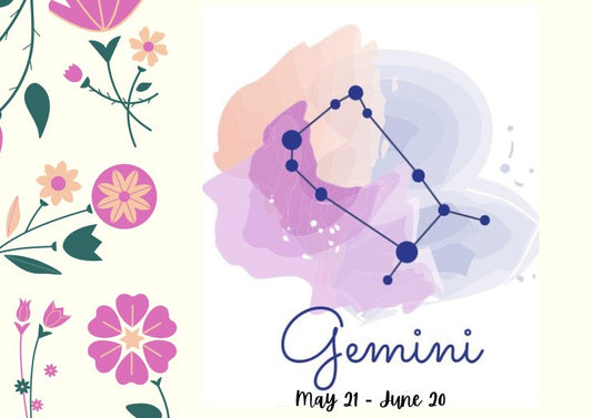 Gemini Star Sign Postcard - The Hare and the Moon