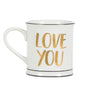 Gold Love You Mug - The Hare and the Moon