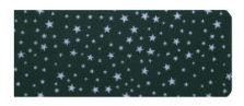 Green Stars Print Chequebook Wallet - The Hare and the Moon