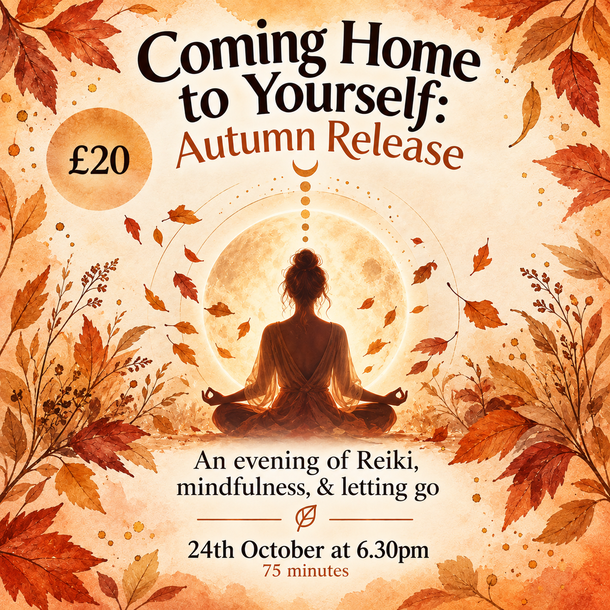 Coming Home to Yourself - Mindful Reiki Circle - Autumn Special - 24th October