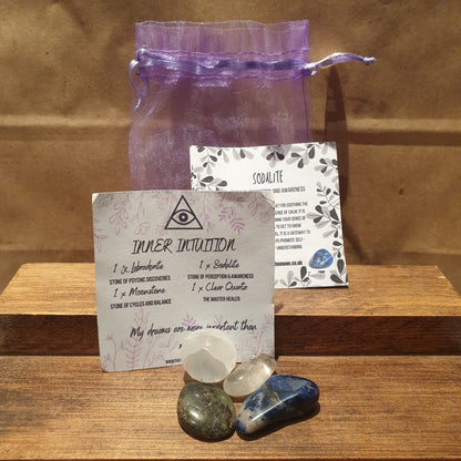 Inner Intuition Healing Crystal Stone Set - TT001 - The Hare and the Moon