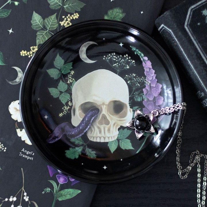 Jones Home & Gift Jewellery Storage Venom & Vines Skull Trinket Dish