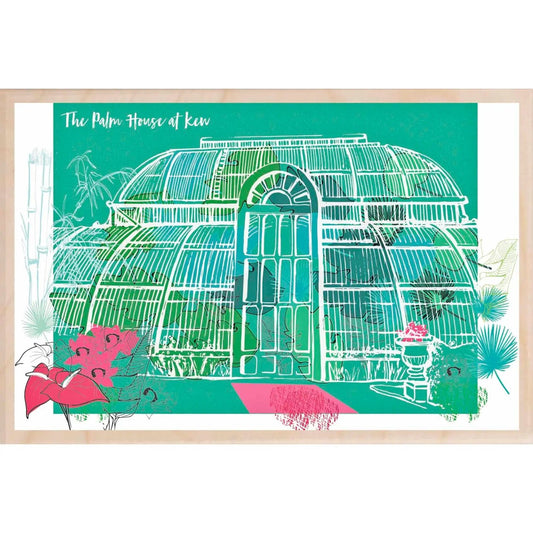 KEW GARDENS PALM HOUSE wooden postcard (Greeting Card) - WP13 - The Hare and the Moon