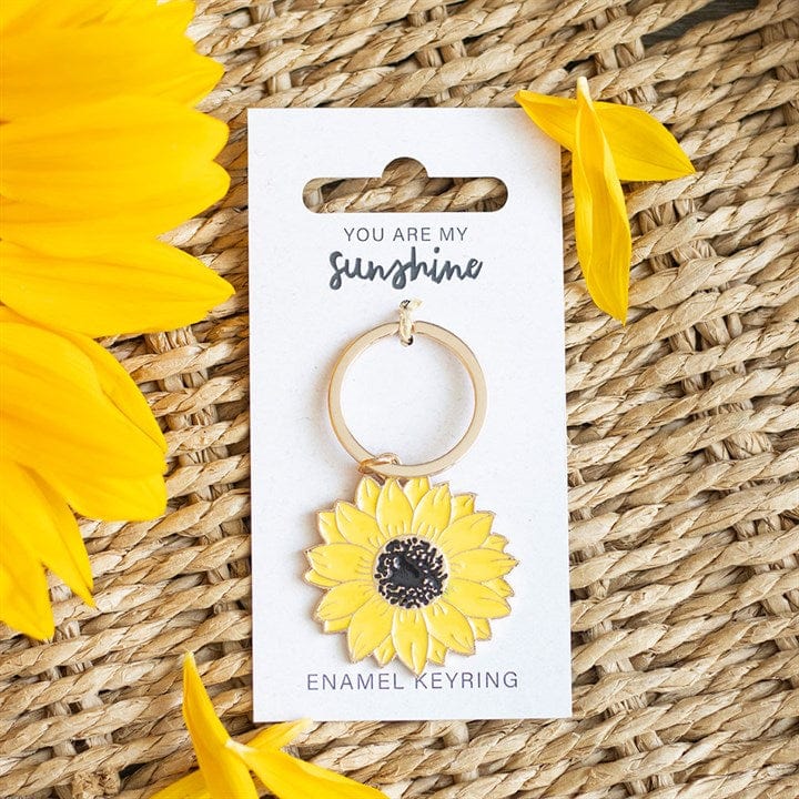 Jones Home & Gift Keyrings You Are My Sunshine Sunflower Keyring