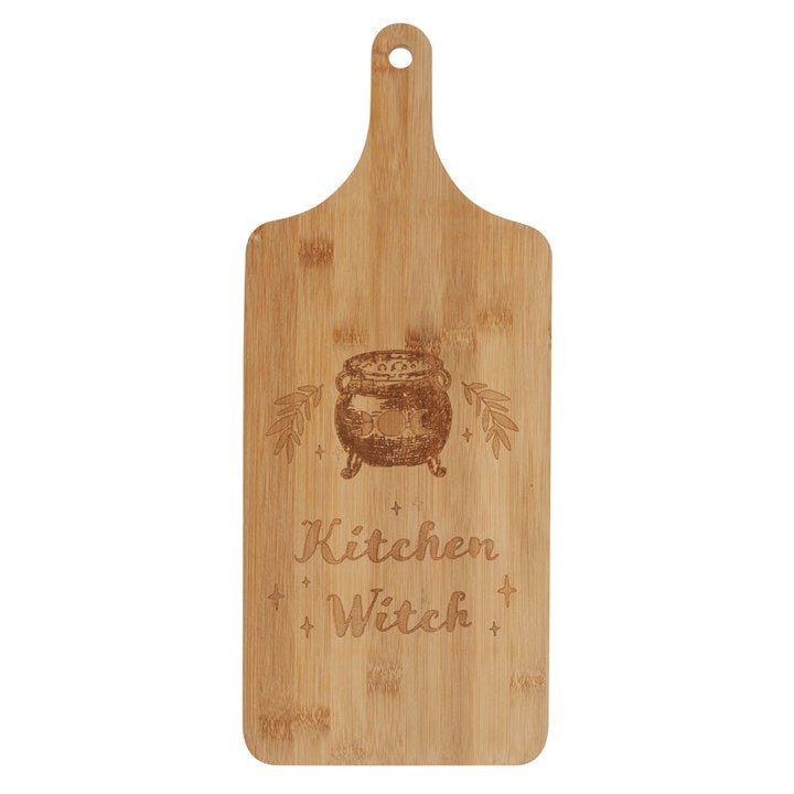 KITCHEN WITCH WOODEN CHOPPING BOARD - The Hare and the Moon