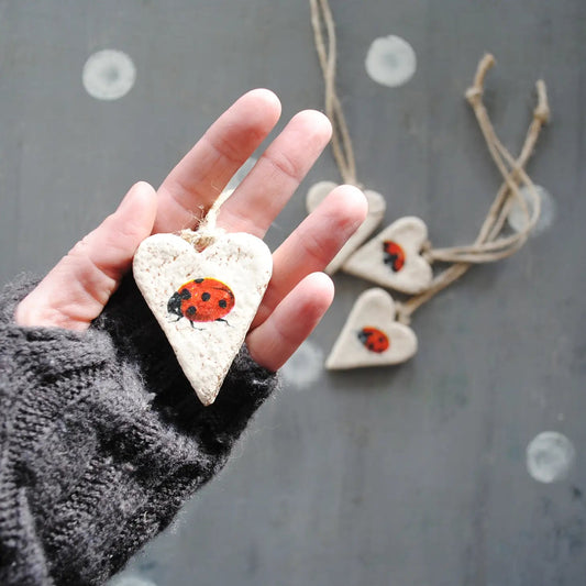 Ladybird Garden Heart Ornaments - HH8 - The Hare and the Moon