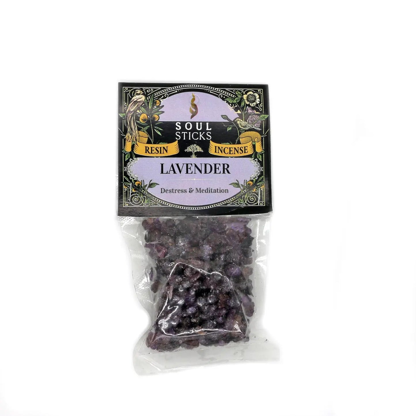 Lavender Natural Resin Incense 1oz Pack - The Hare and the Moon