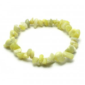 Lemon Jade Chip Bracelet -  The Stone of Encouragement - CB765