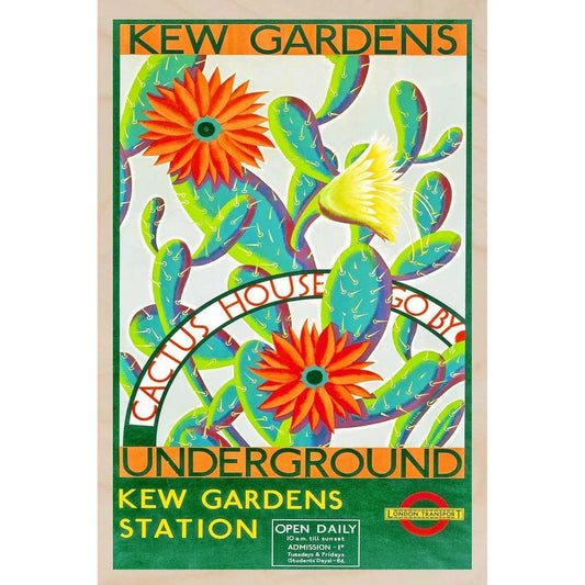 LONDON - KEW GARDENS wooden postcard (Greeting Card) - WP14 - The Hare and the Moon