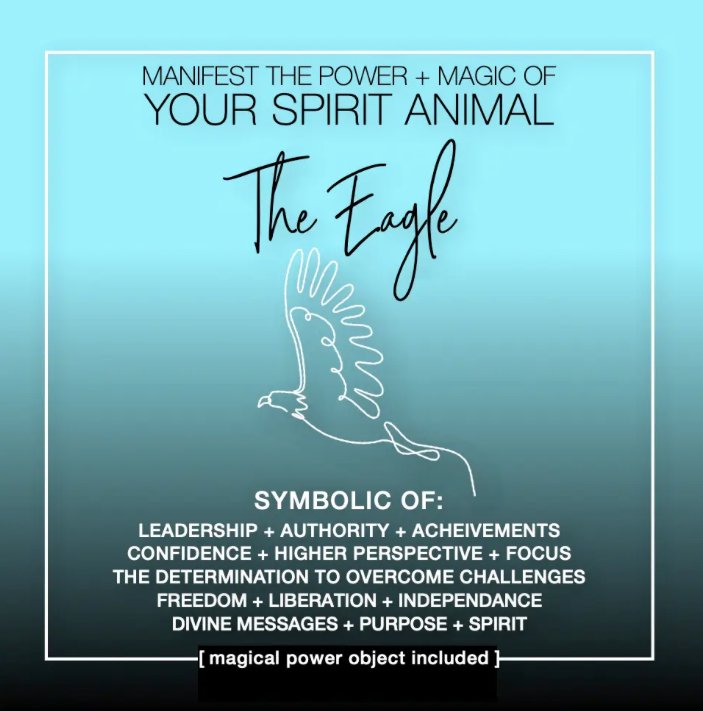 MANIFEST THE POWER + MAGIC OF YOUR SPIRIT ANIMAL EAGLE - The Hare and the Moon