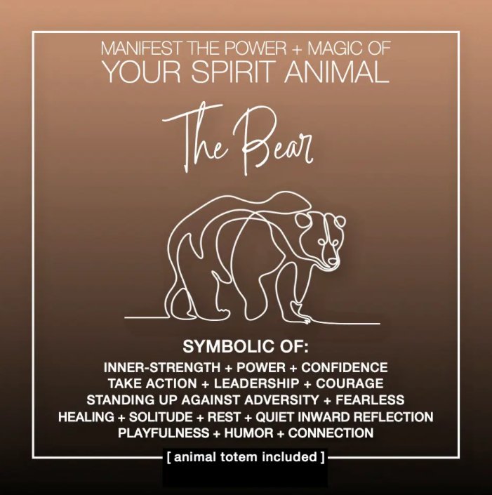MANIFEST THE POWER + MAGIC OF YOUR SPIRIT ANIMAL THE BEAR - The Hare and the Moon