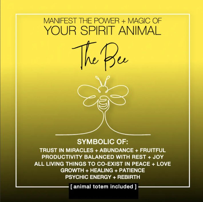 MANIFEST THE POWER + MAGIC OF YOUR SPIRIT ANIMAL THE BEE - The Hare and the Moon