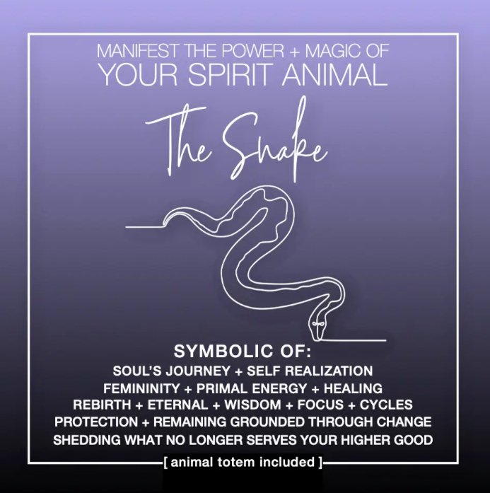MANIFEST THE POWER + MAGIC OF YOUR SPIRIT ANIMAL THE SNAKE - The Hare and the Moon