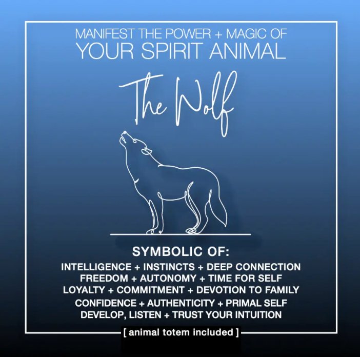 MANIFEST THE POWER + MAGIC OF YOUR SPIRIT ANIMAL THE WOLF - The Hare and the Moon