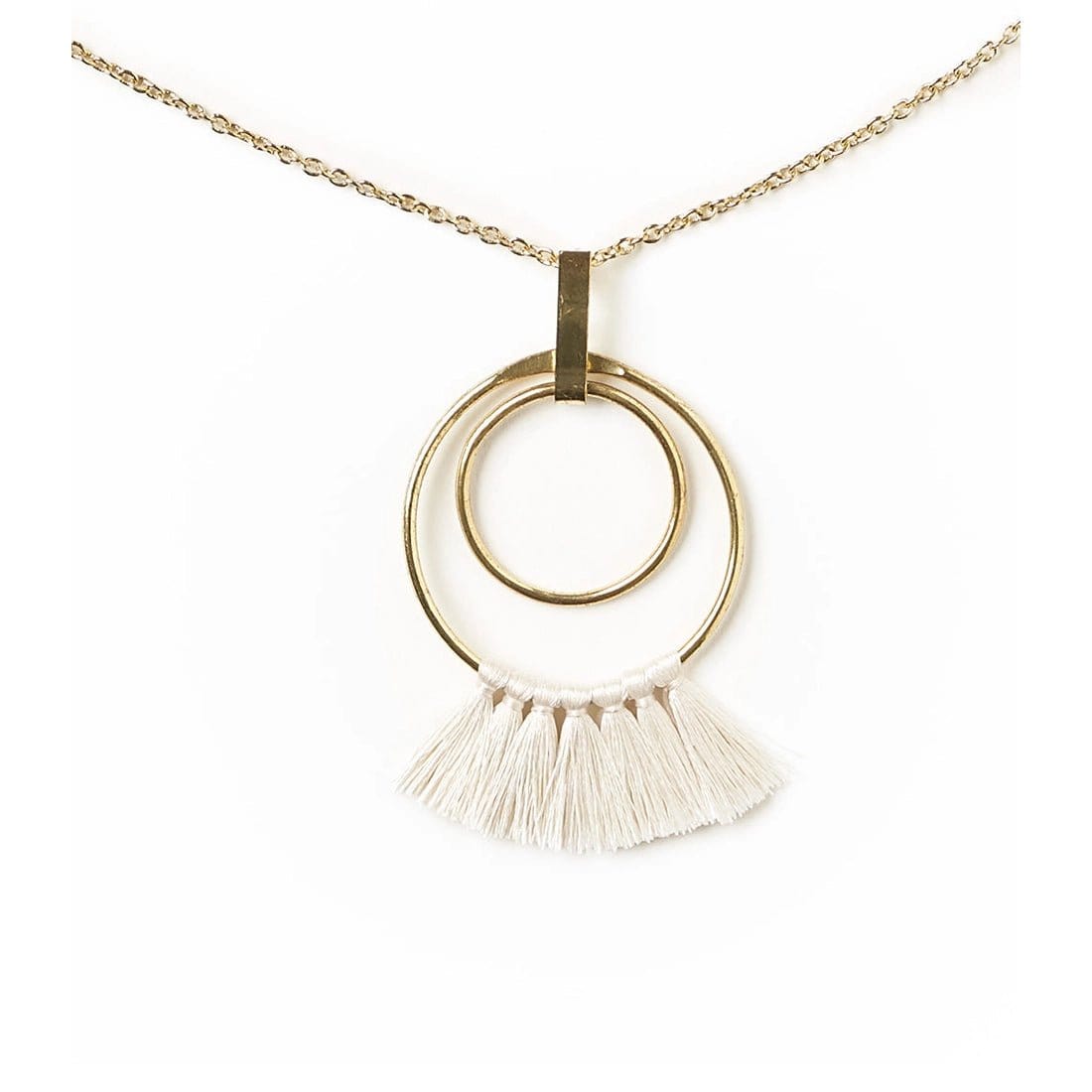 Matt Boomie Necklaces Danu Necklace - Pearl Hoop
