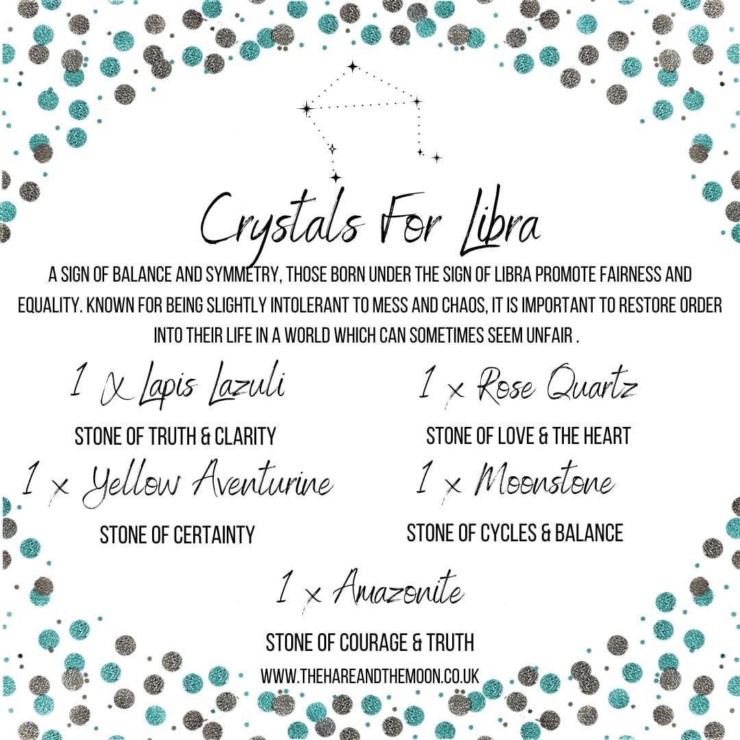 Miss Pretty London UK Limited Crystal Sets Crystal Horoscope Set - Libra