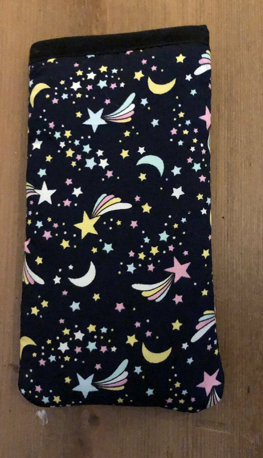 Moon and Stars Print Mobile Phone Sock Pouch - The Hare and the Moon