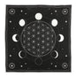 Moon Phase Crystal Grid Altar Cloth - The Hare and the Moon