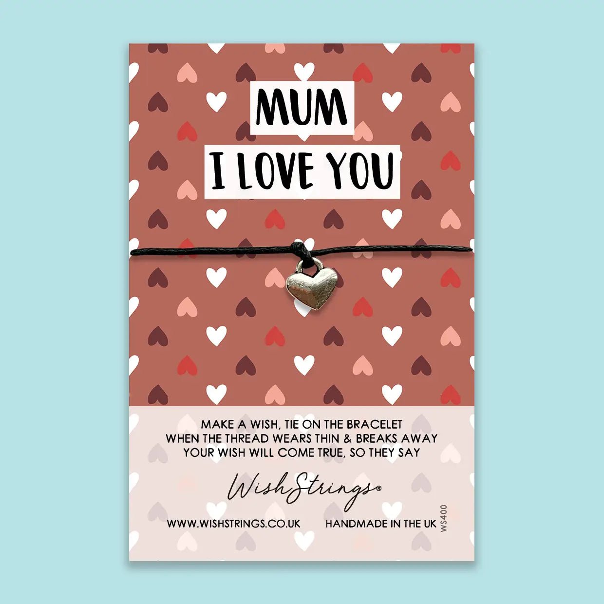 Mum, I Love You - WishStrings Wish Bracelet - WS400 - The Hare and the Moon