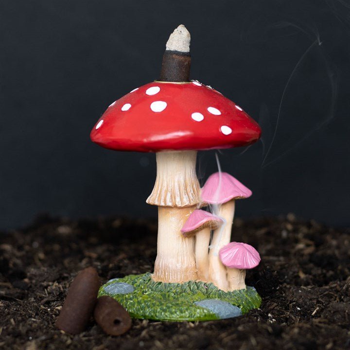 MUSHROOM BACKFLOW INCENSE BURNER - The Hare and the Moon