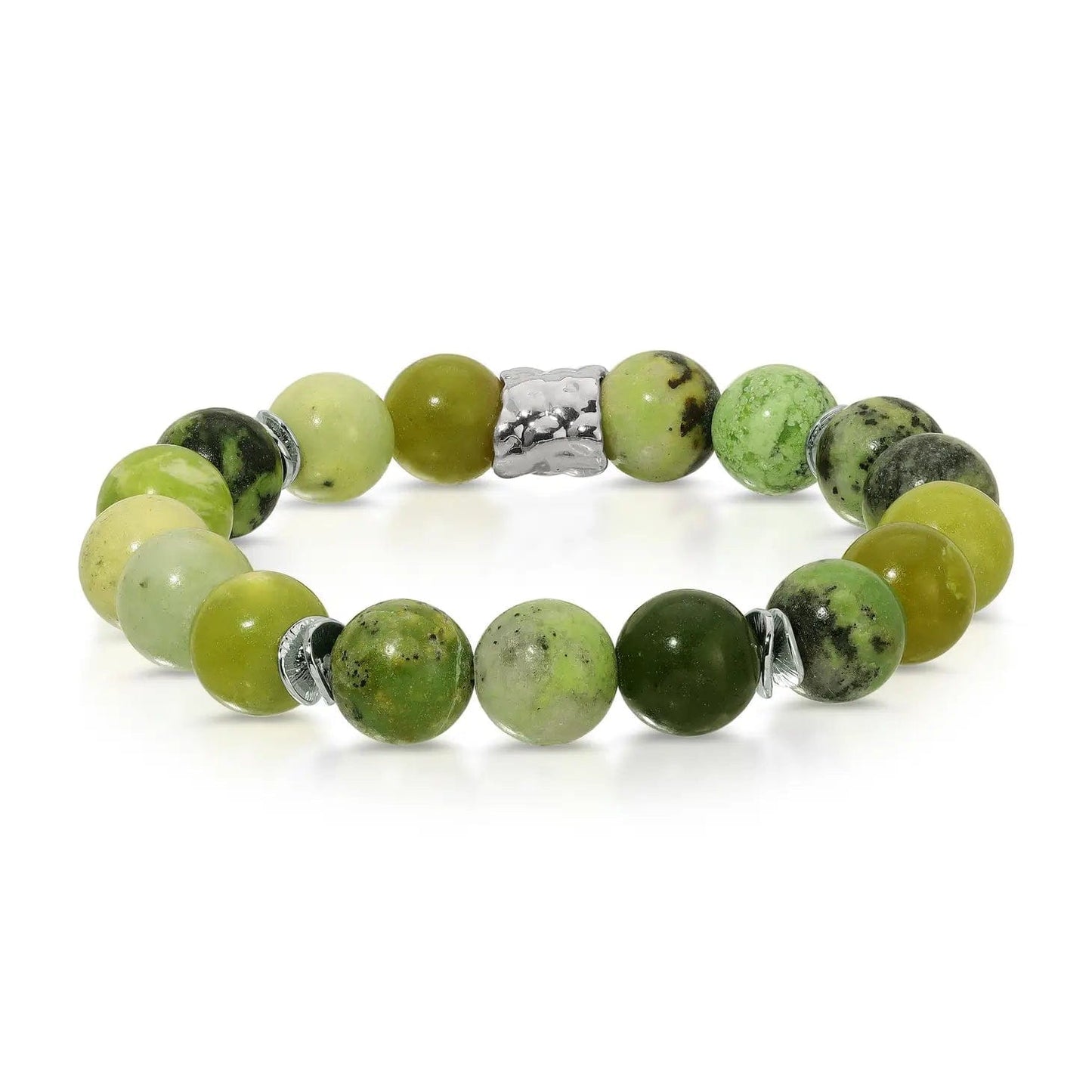 My Fun Colours Bracelets Grass Turquoise - 10mm Gemstone Bracelet - GB1288