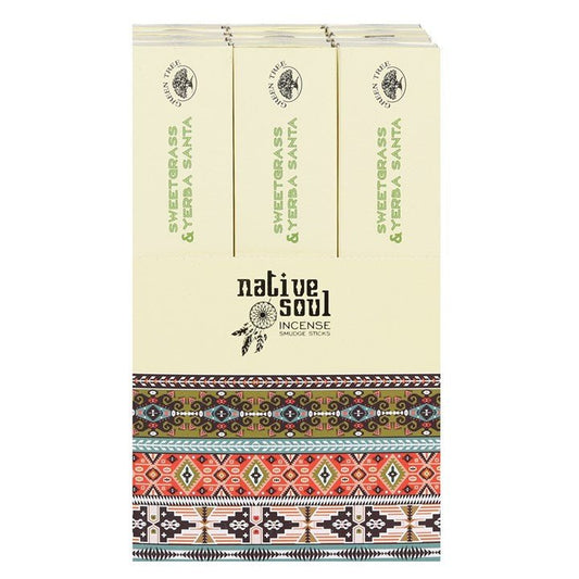 NATIVE SOUL YERBA SANTA & SWEET GRASS INCENSE STICKS - The Hare and the Moon
