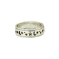 Oh My Moons and Stars Silver Band Ring - ZA4 - The Hare and the Moon