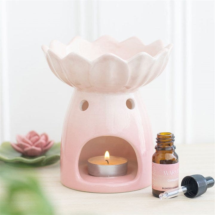 Jones Home & Gift Oil Burners PINK WATER LILY OIL BURNER AND WAX WARMER