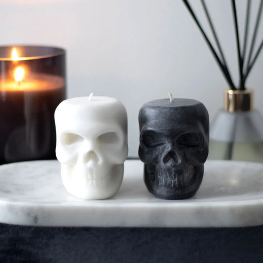 Opium & White Sage Skull Candle - The Hare and the Moon
