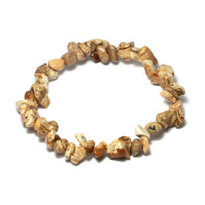 Picture Jasper Chip Bracelet- The Stone of many stories- Cb7458