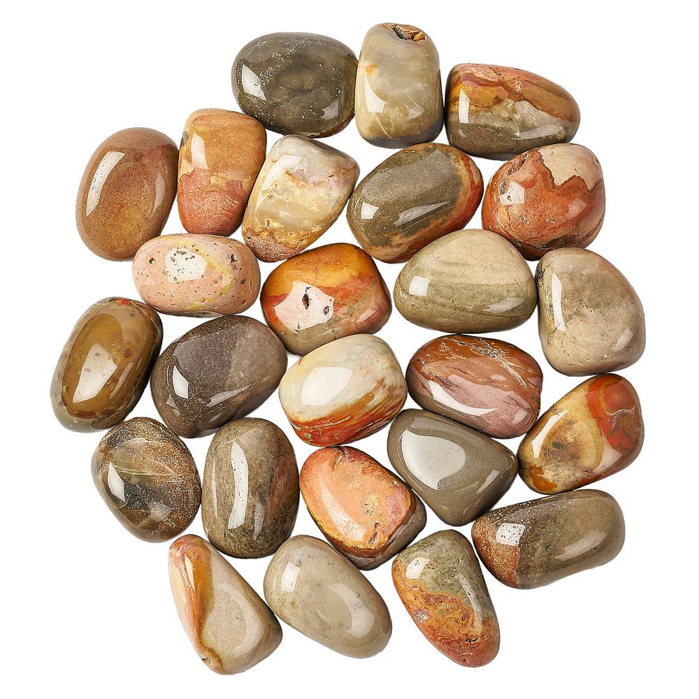 Polychrome Jasper Tumble Stone - Stone of Joy, Grounding, and Creativity