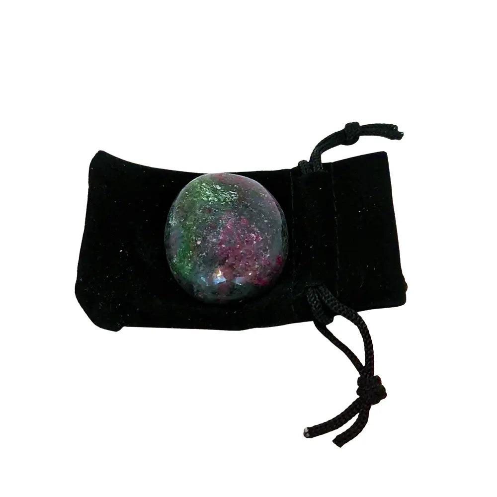 Ruby Zoisite Worry Stone - The Stone of Understanding - WS344