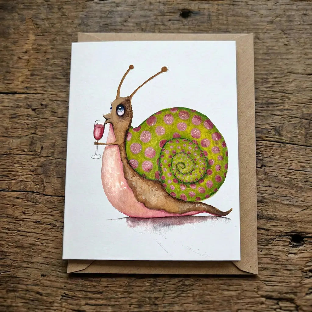 Sip Happens | Jurga Ryan | 6x4" Greeting Card | JRA53