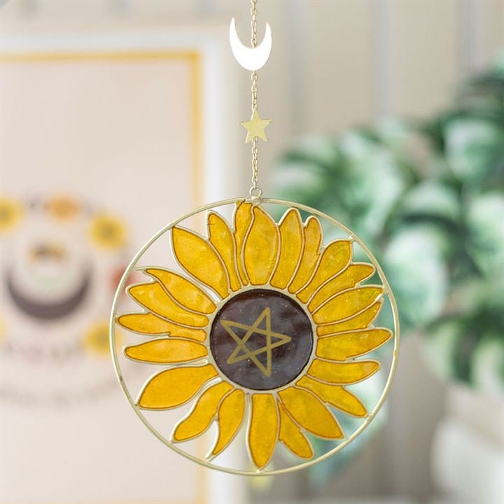 Jones Home & Gift Suncatchers Summer Solstice Sunflower Suncatcher