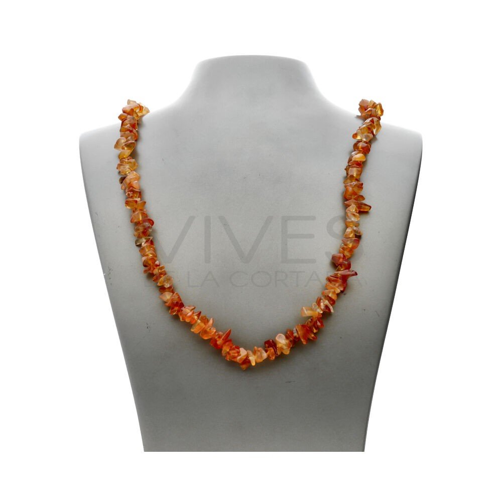 The Hare and The Moon Bracelets Carnelian Chip Necklace - Stone of Warmth and Energy - CNE19