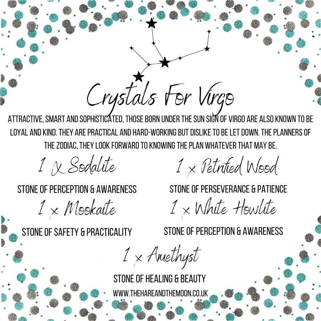 The Hare and The Moon Crystal Sets Crystal Horoscope Set - Virgo