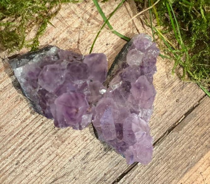 The Hare and The Moon Crystals Amethyst Crystal Clusters - Stone of Healing and Beauty - AC1