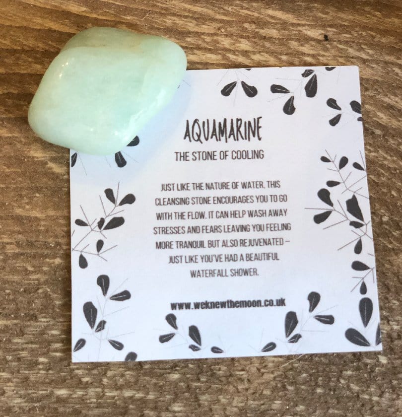 The Hare and The Moon Crystals Aquamarine - Stone of Cooling