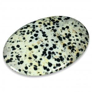The Hare and The Moon Crystals Dalmation Jasper Palmstone - Stone of Youth and Energy - PS18