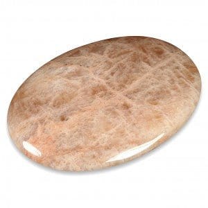 The Hare and The Moon Crystals Moonstone Palm Stone - Stone of Cycles and Balance - PS1