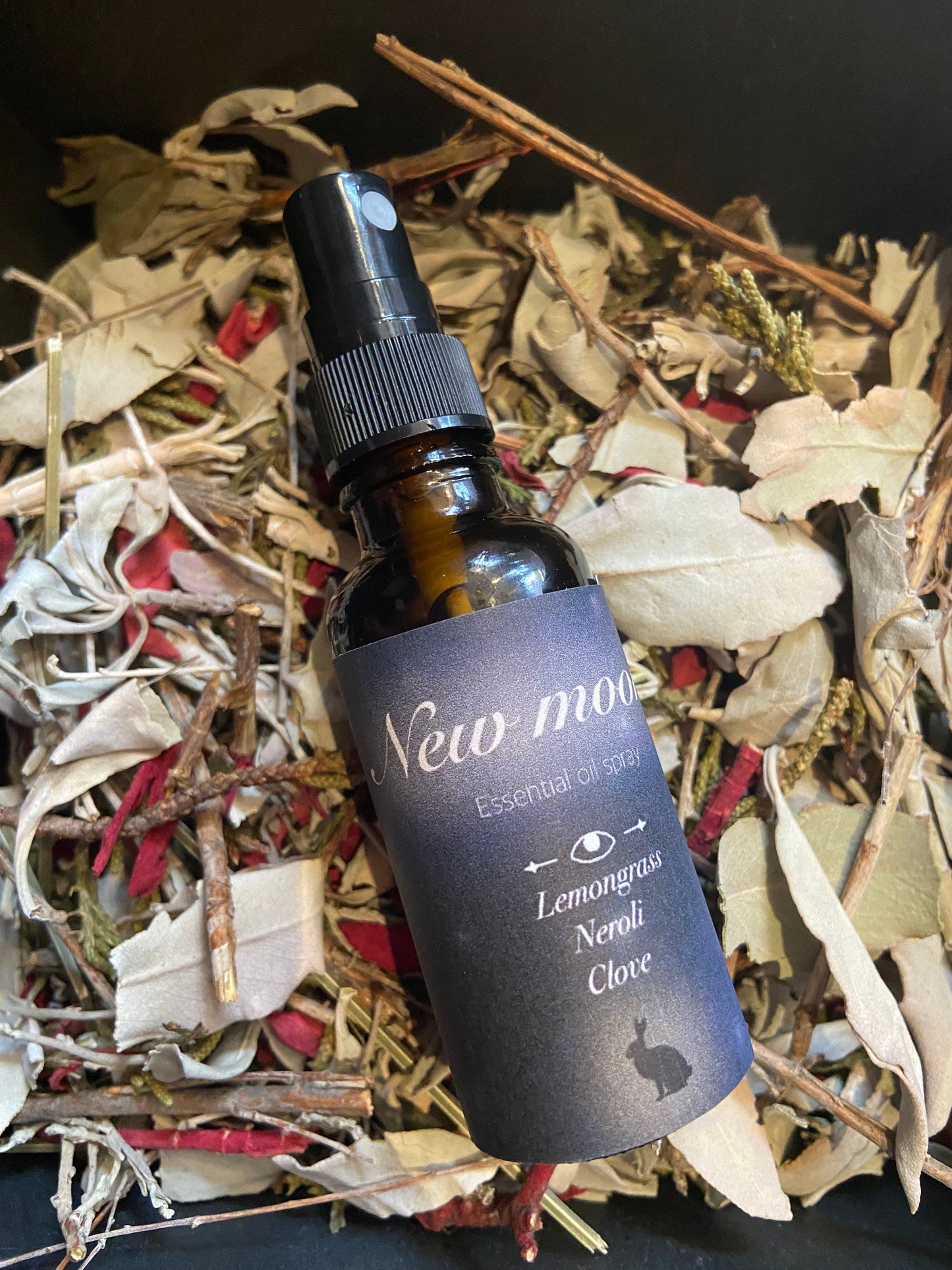 The Hare and the Moon Spiritual New Moon Natural Essential Oil Room Spray