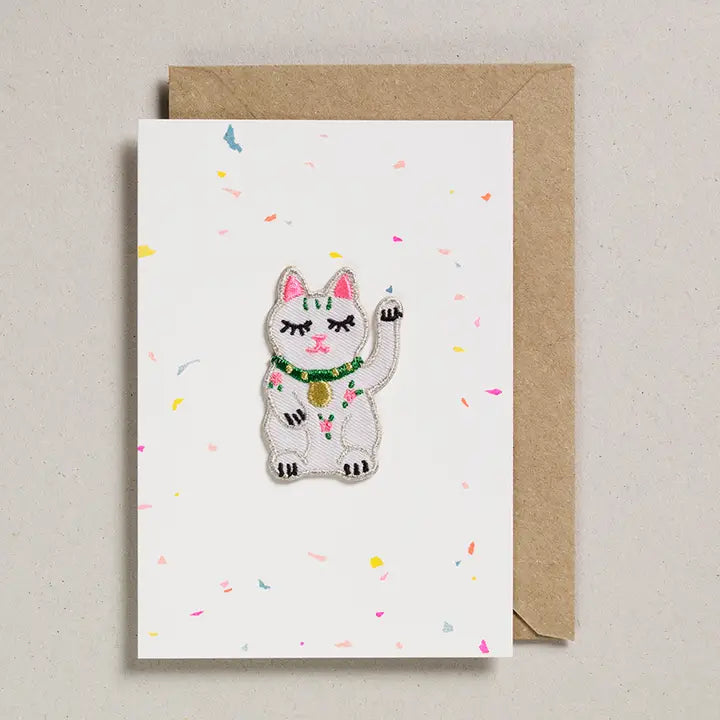 Patch Cards Lucky Waving Cat - GC-PAT-0017