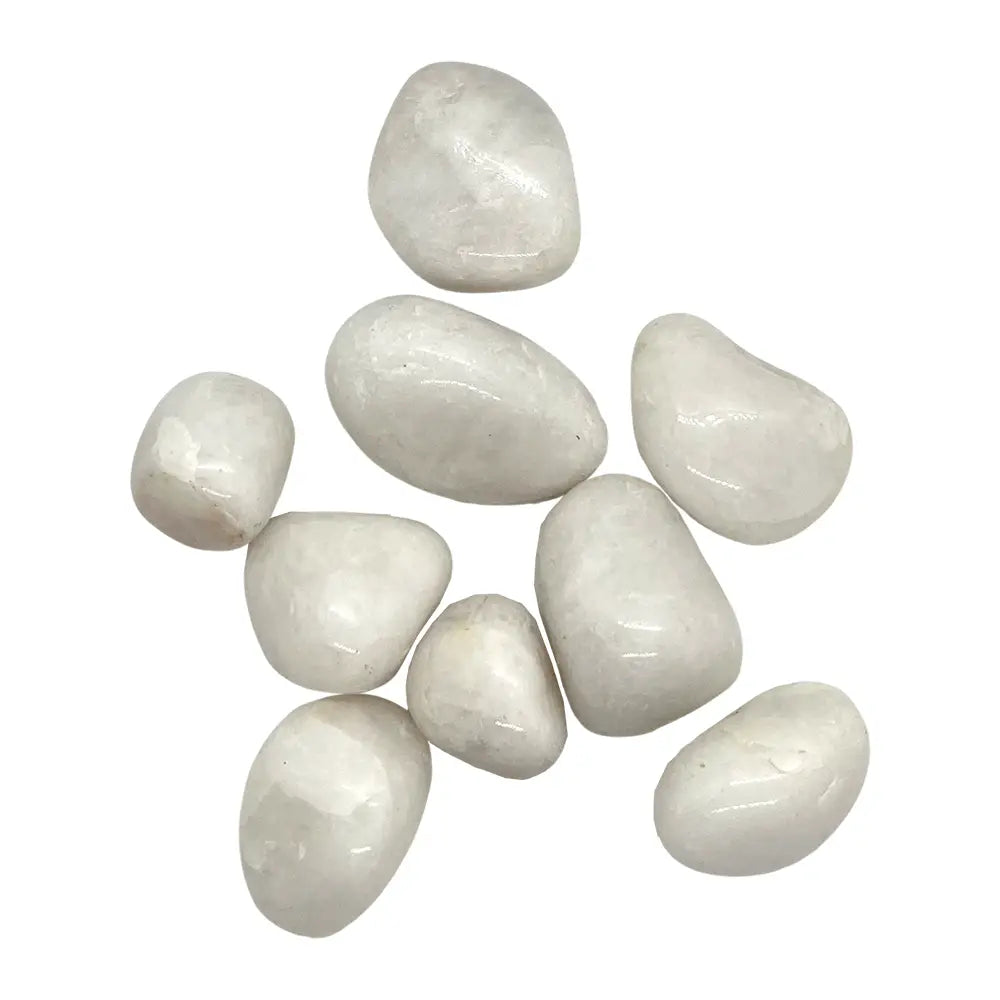White Agate Tumble Stone - The Stone of Clearing