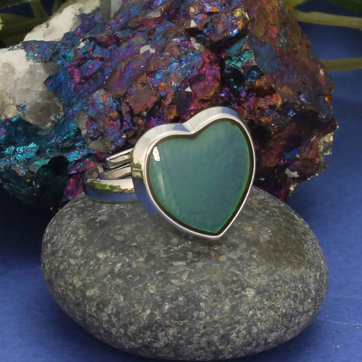 Zad Rings Loving Moods Silver Heart Mood Ring - XA8