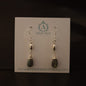 Wire Wrapped Labradorite & Sterling Silver 925 Earrings - AE176 freeshipping - The Hare and the Moon