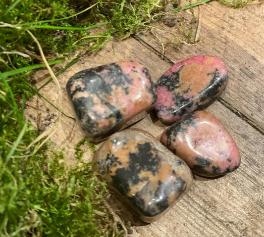 Rhodonite  Tumble Stone - Stone of Love & Discovery