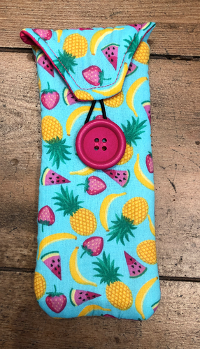 Tropical Print Glasses Case - The Hare and the Moon