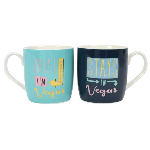 Set of 2 What Happens in Vegas Mugs freeshipping - The Hare and the Moon